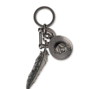 Cowboy Hat & Feather Bag Charm