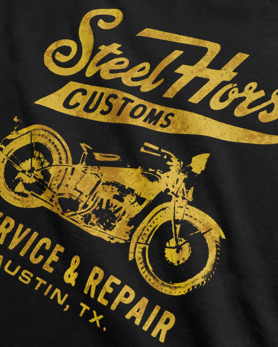 Men's Steel Horse T-Shirt - Image 3