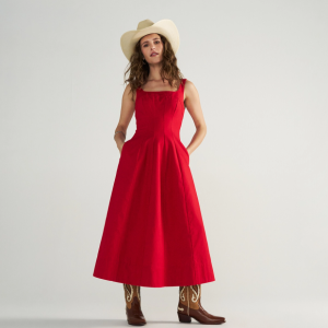 Women's Sleeveless A-Line Maxi Dress
