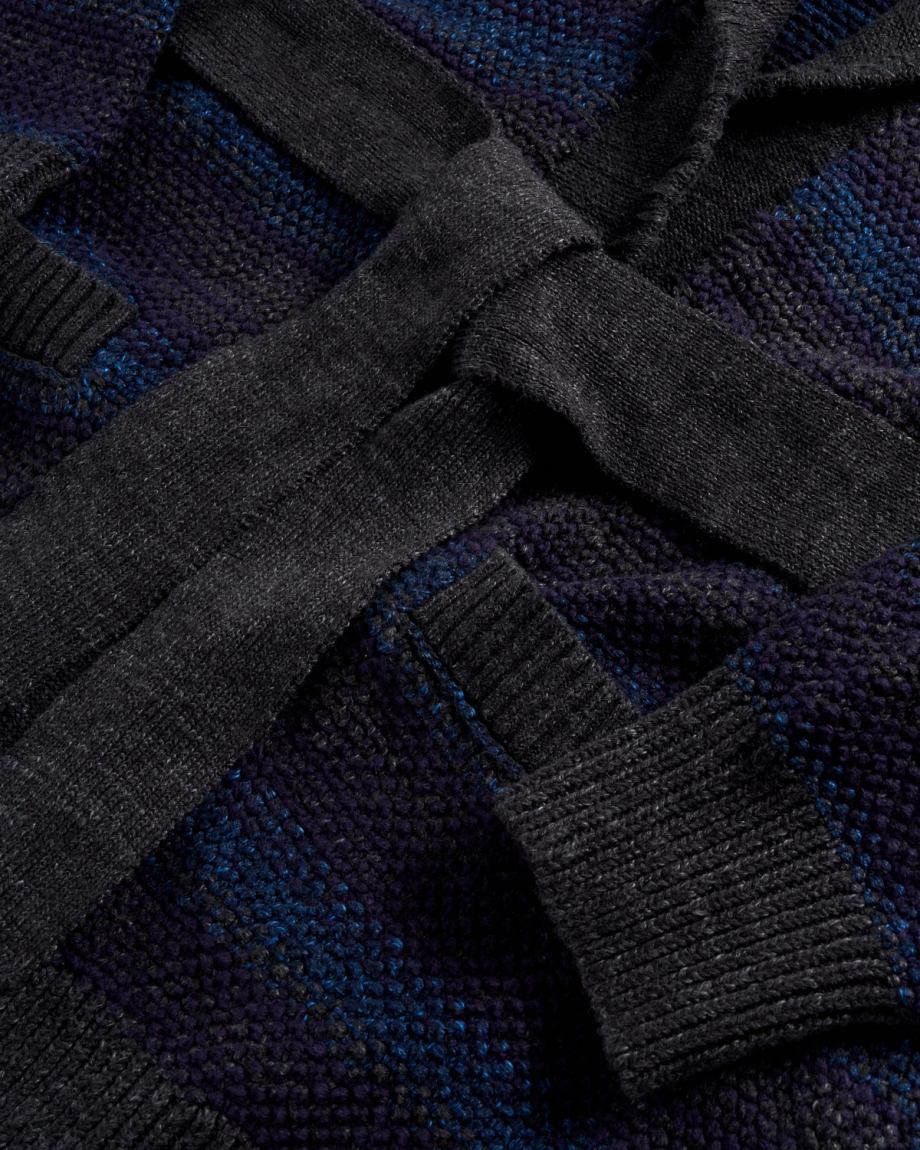 Men's Shawl Collar Wrap Sweater - Image 7
