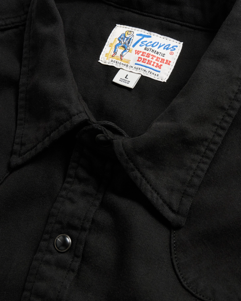 Men's Denim Long Sleeve Pearl Snap - Image 32