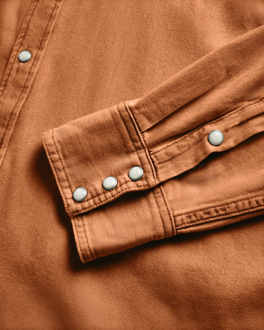 Men's Denim Long Sleeve Pearl Snap - Image 61
