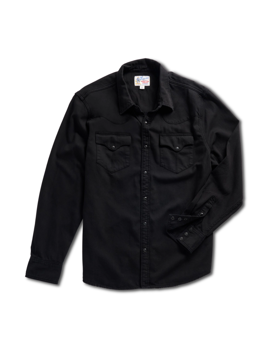 Men's Denim Long Sleeve Pearl Snap - Image 28