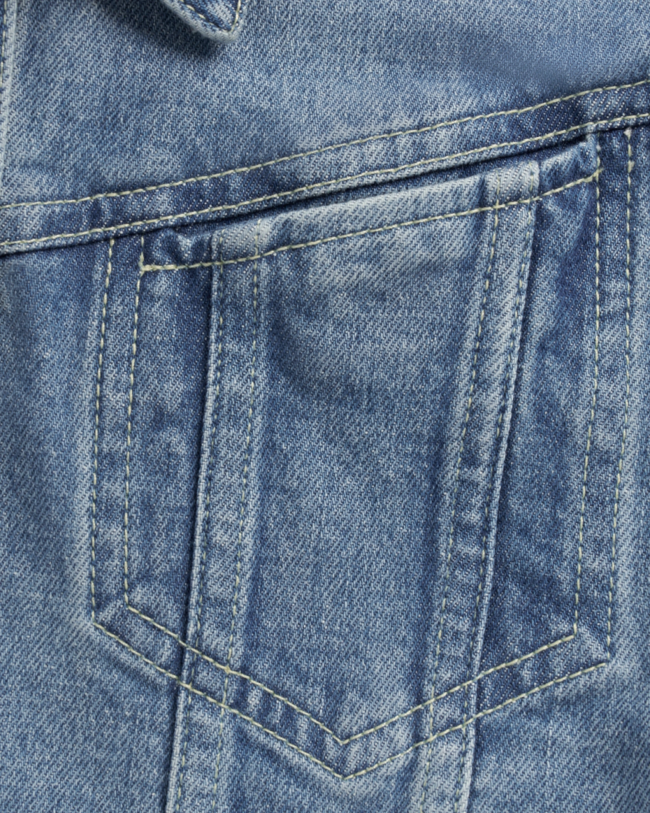 Women's Short Sleeve Denim Top - Image 5