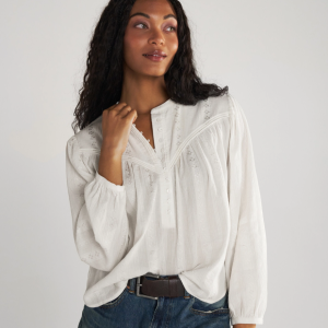 Women's Long Sleeve Woven Blouse