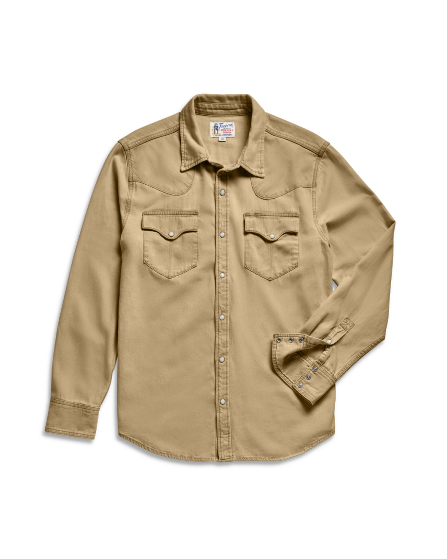 Men's Denim Long Sleeve Pearl Snap - Image 35