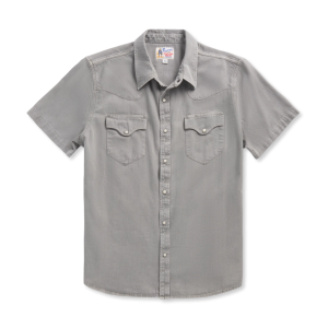 Men's Denim Short Sleeve Pearl Snap
