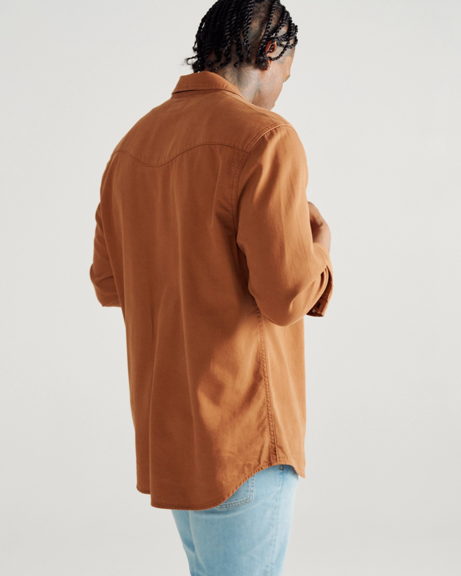 Men's Denim Long Sleeve Pearl Snap - Image 58