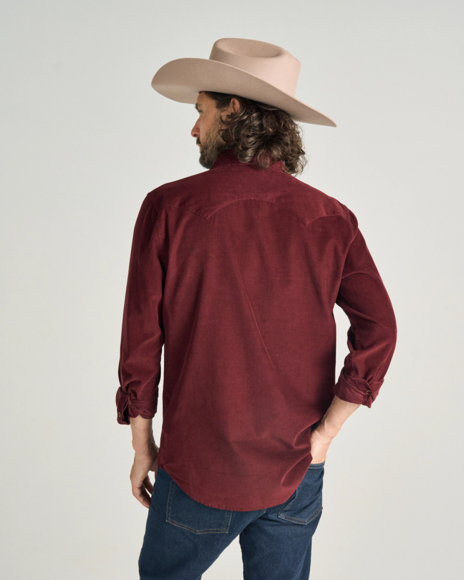Men's Texas Weight Corduroy Pearl Snap - Image 10