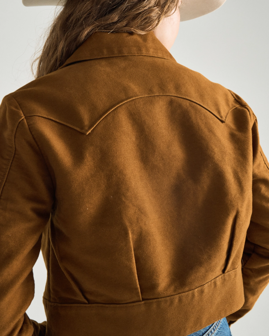 Women's Moleskin Pearl Snap Jacket - Image 2
