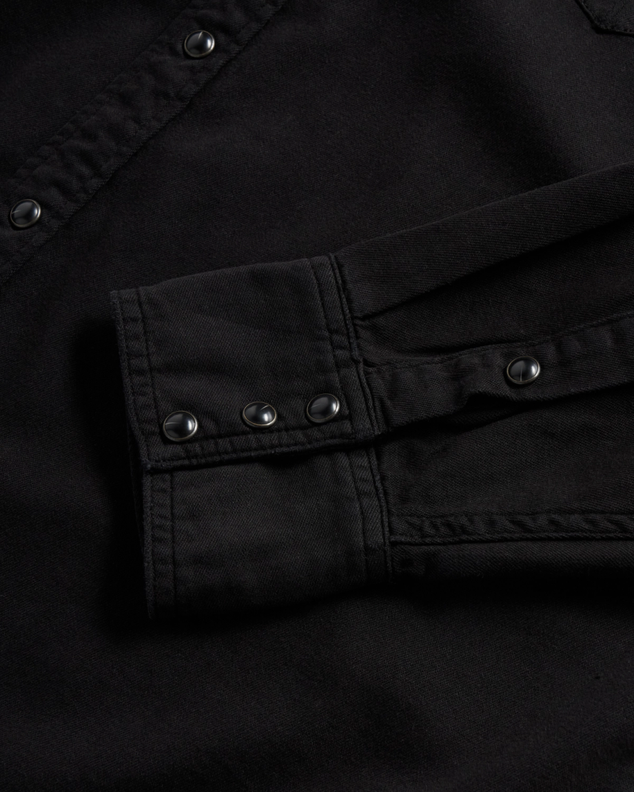 Men's Denim Long Sleeve Pearl Snap - Image 33