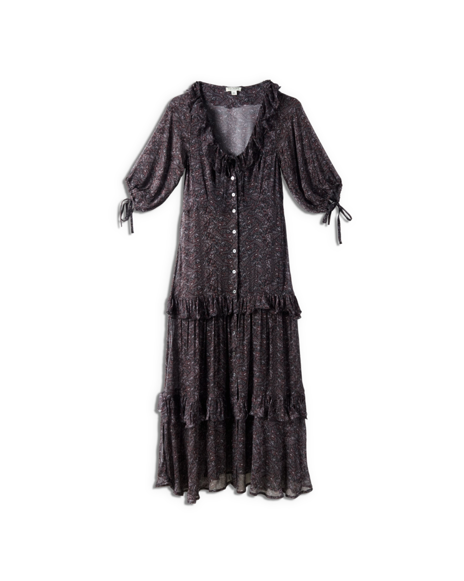 Women's Elbow-Length Maxi Dress - Image 6