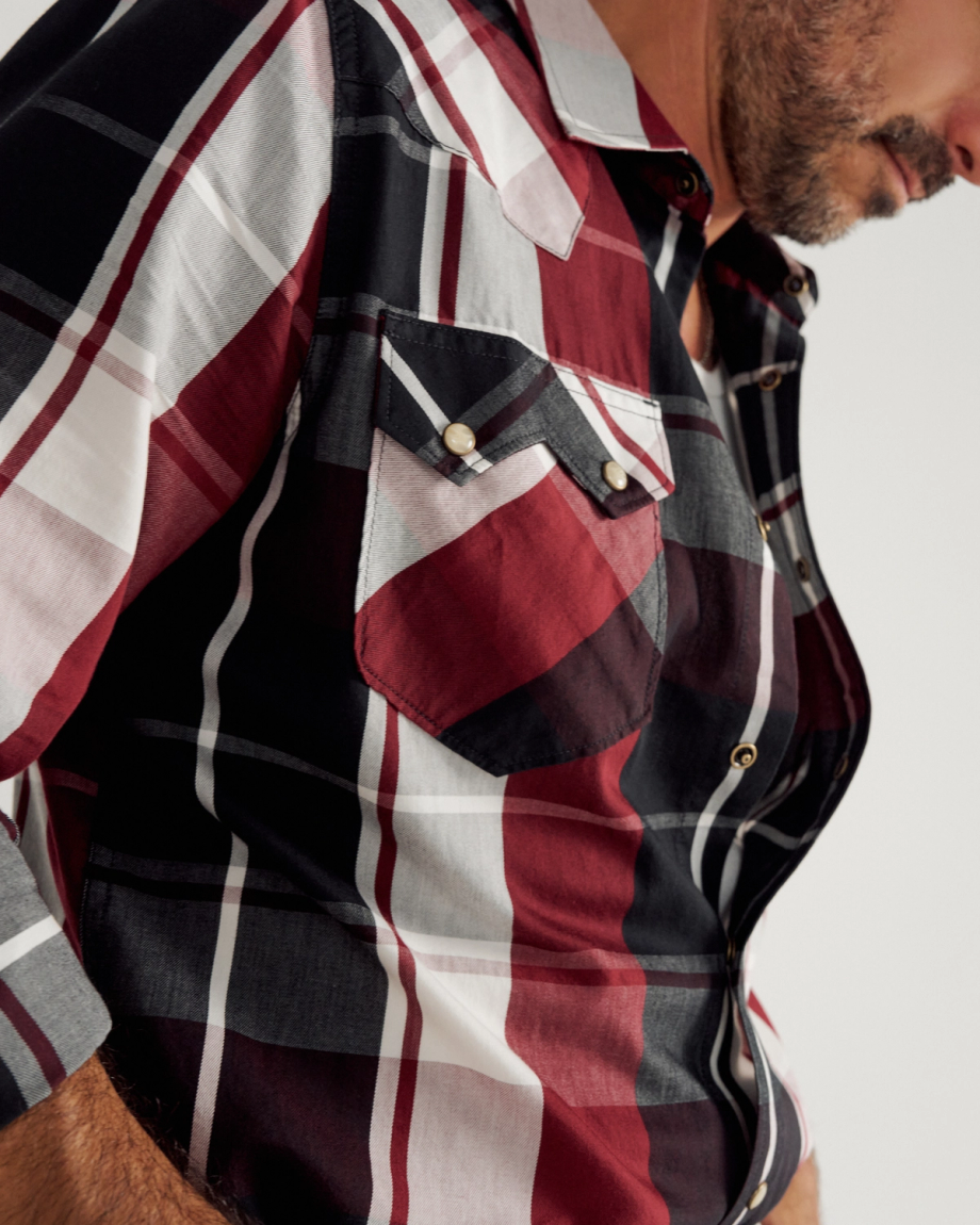Men's Vintage Weight Pearl Snap - Image 4
