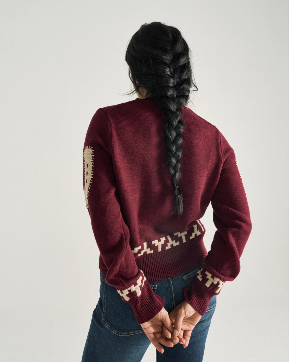 Women's Crew Neck Lucky Boots Sweater - Image 2