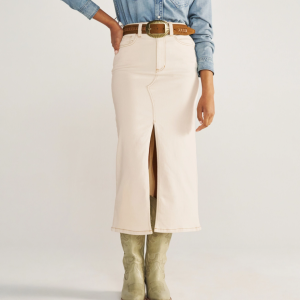 Women's Denim Midi Skirt