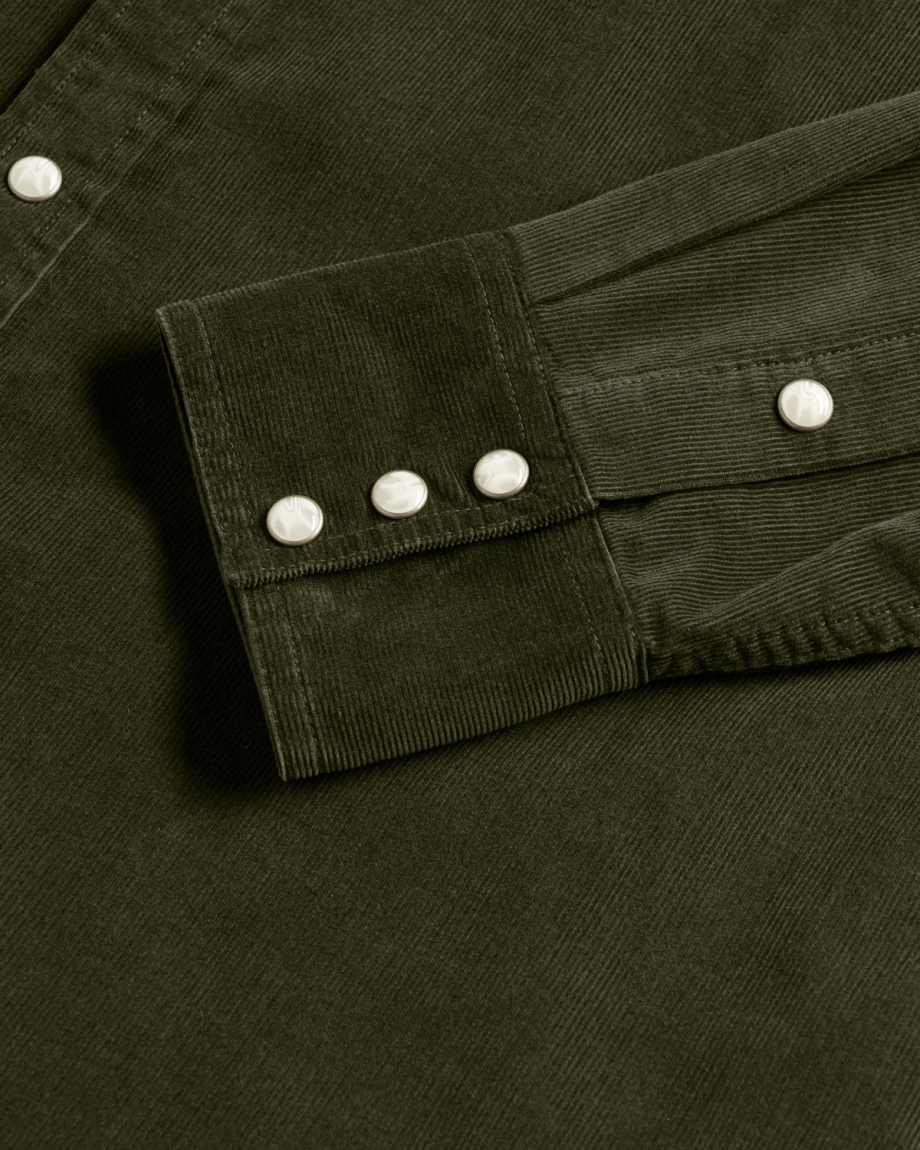 Men's Texas Weight Corduroy Pearl Snap - Image 7
