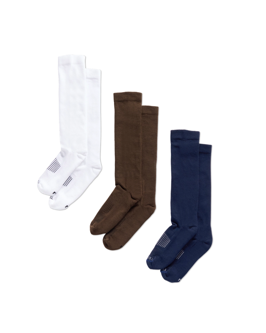 Over-the-Calf Plaid & Horseshoe Socks (3-Pack) - Image 8