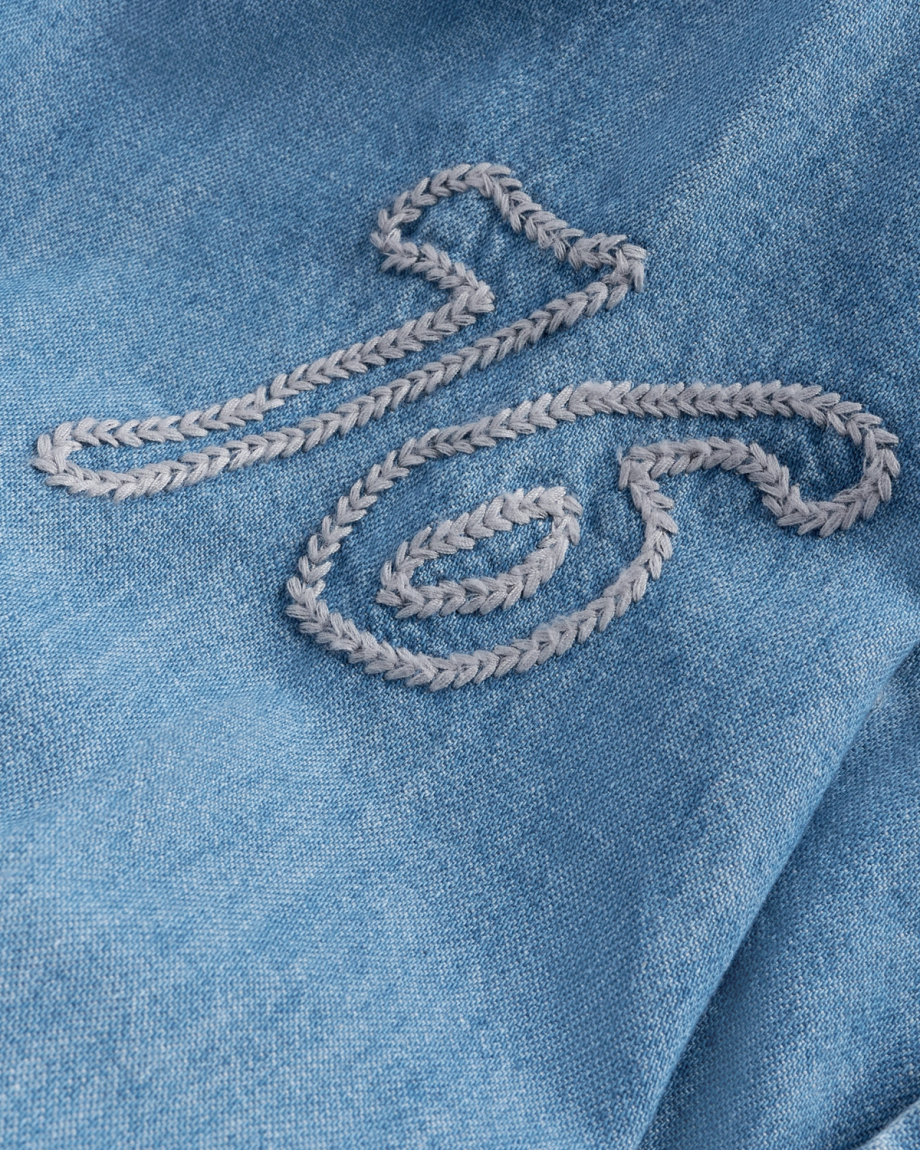 Men's Denim Long Sleeve Pearl Snap - Image 17
