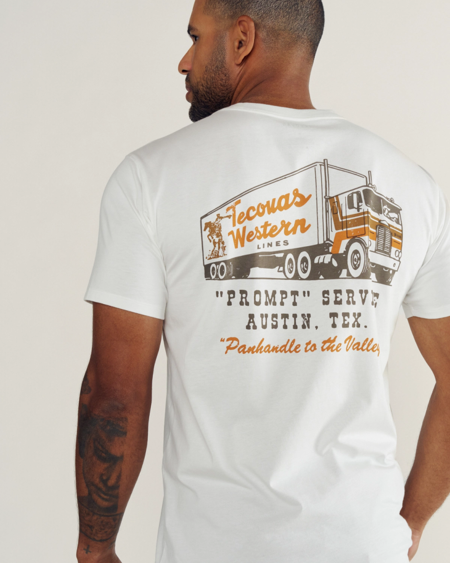 Men's Tecovas Western Lines T-Shirt - Image 2
