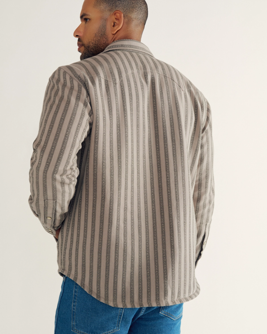 Men's Sawtooth Pearl Snap Shacket - Image 2