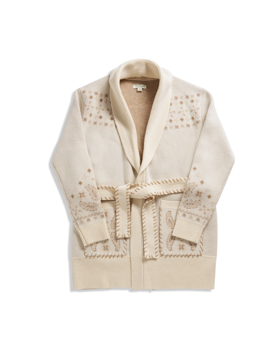 Women's Shawl Collar Wrap Sweater - Image 4