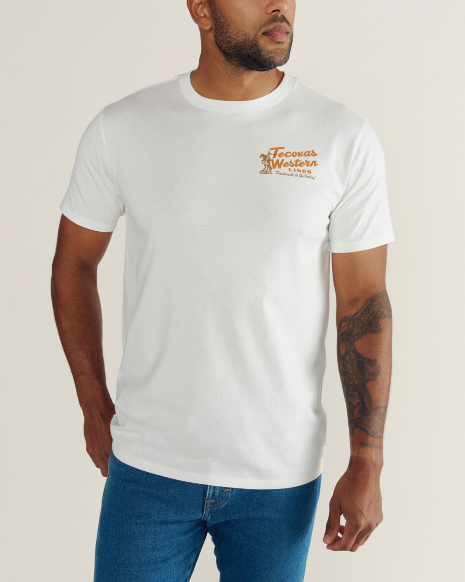 Men's Tecovas Western Lines T-Shirt - Image 3