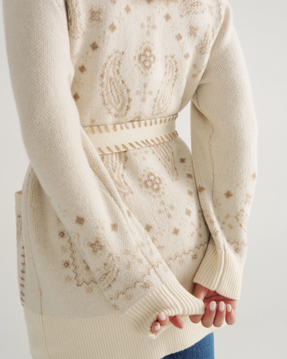 Women's Shawl Collar Wrap Sweater - Image 2