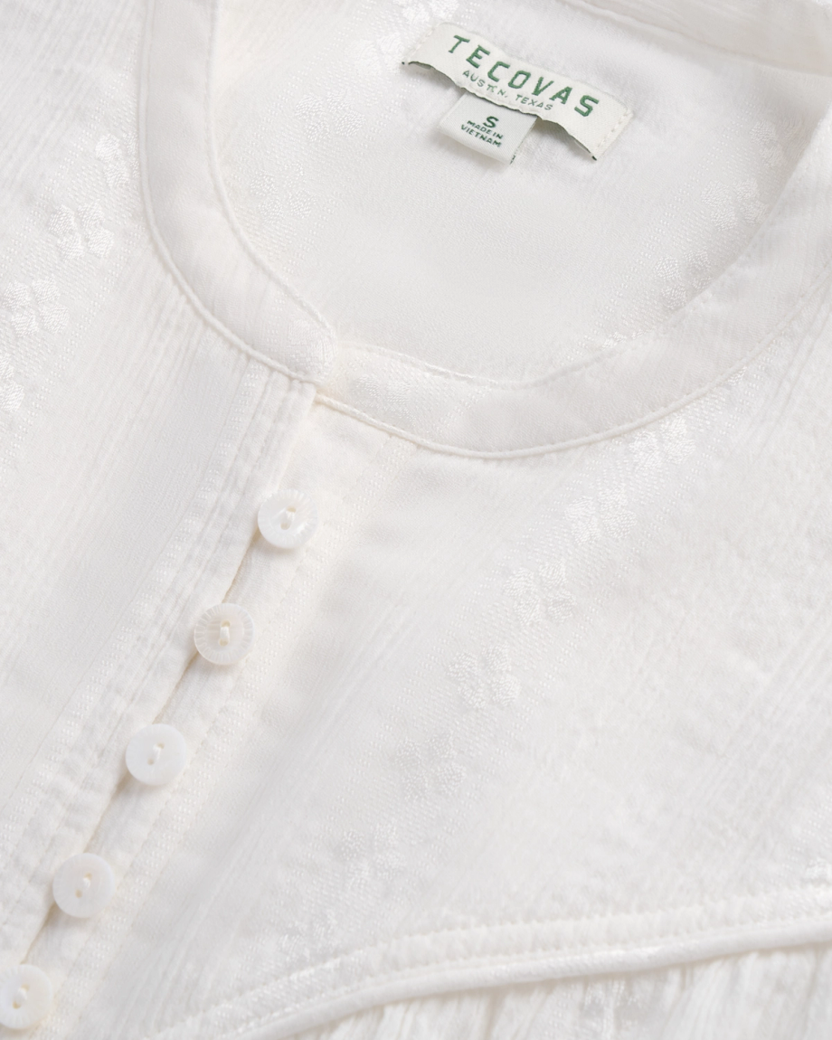 Women's Long Sleeve Woven Blouse - Image 4
