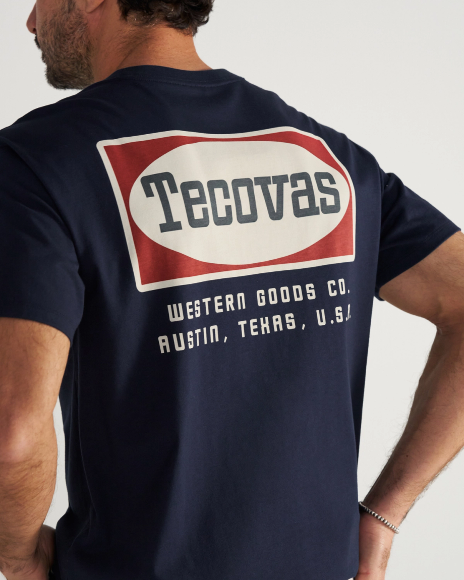 Men's Oval Tecovas Pocket T-Shirt - Image 3