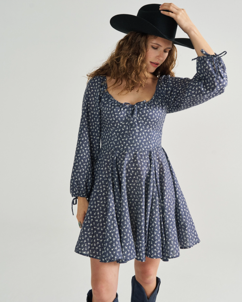 Women's Long Sleeve Mini Dress - Image 7