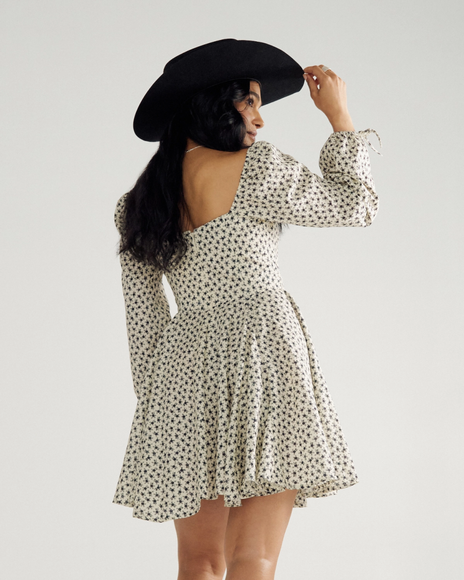 Women's Long Sleeve Mini Dress - Image 2