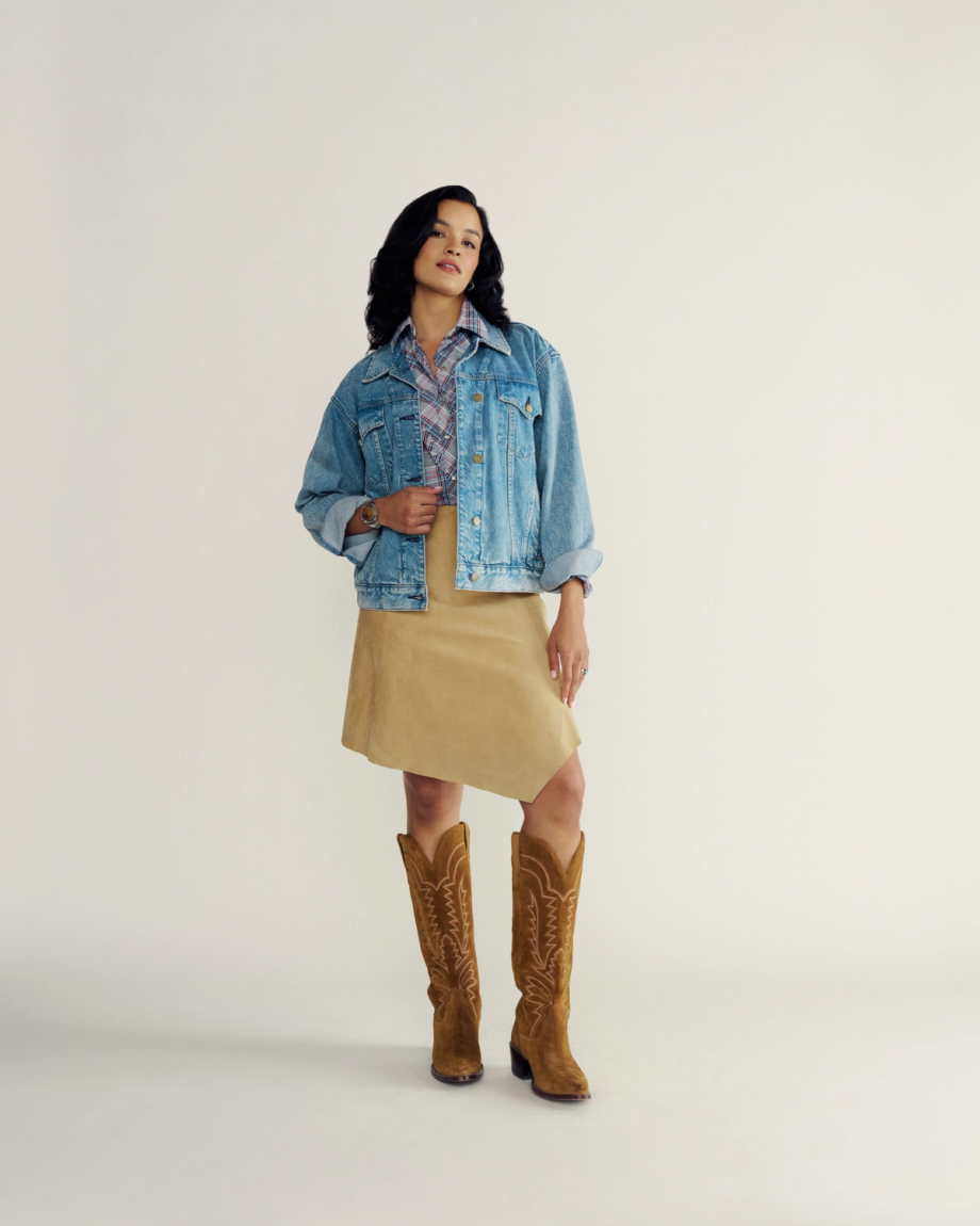 Women's Denim Trucker Jacket - Image 3