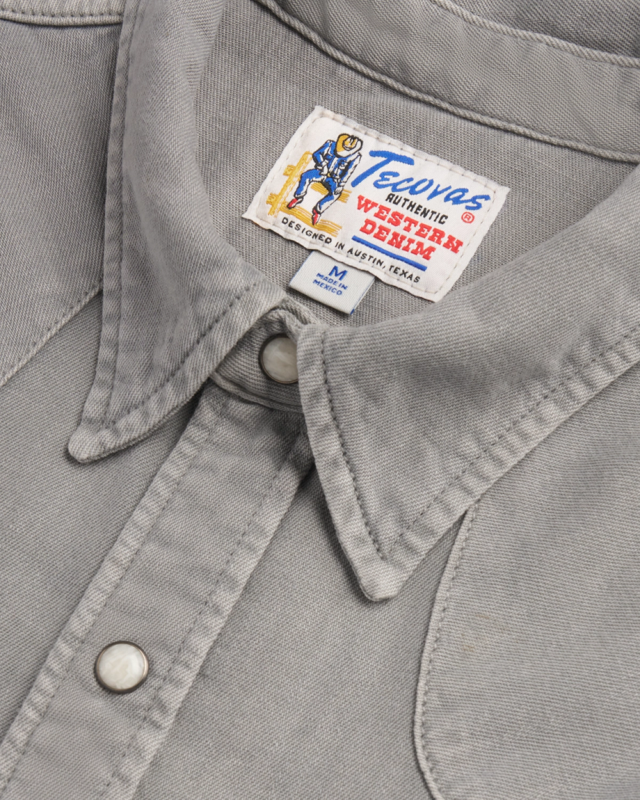 Men's Denim Long Sleeve Pearl Snap - Image 53